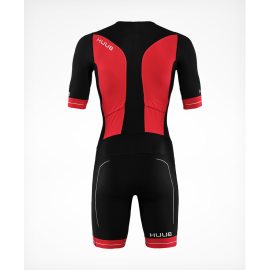 Race-Long Course-Tri suit-black-red-Back